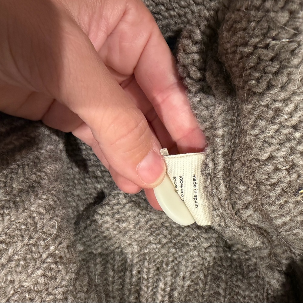 Babaa no11 wool Cardigan Sweater - Picture 4 of 6